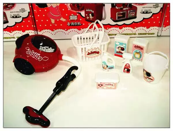 过家家玩具厨房玩具韩国冬己吸尘器小家电煮饭玩具仿真家电玩具