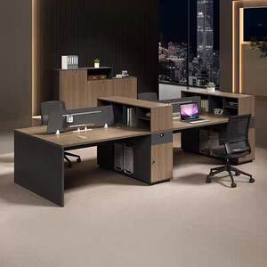 
Staff office desk chair combination simple modern office desk staff seat six-person card financial staff desk furniture