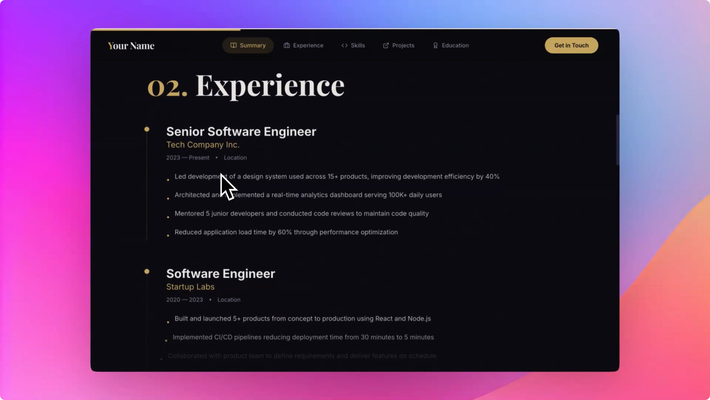 Создать личное резюме одной фразой