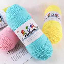 Two Skeins of Milk Cotton Swallow Yarn for Handmade DIY Knitting of Scarves, Sweaters, Shoes, and Lover's Cotton
