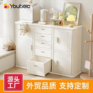 
Children's toy storage cabinet Baby classification storage rack chest of cabinet Baby storage cabinet feeding table wardrobe integrated