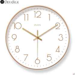 Simple and Stylish Wall Clock, Living Room Clock, Digital Clock, Wall Watch, Modern Punctual Bedroom Silent Sweep-Second Quartz Clock