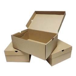 10-Pack Shoe Boxes, Flip-Top Kraft Paper Storage Boxes, Men's and Women's Sports Shoe Packaging Boxes, Ready for Printing