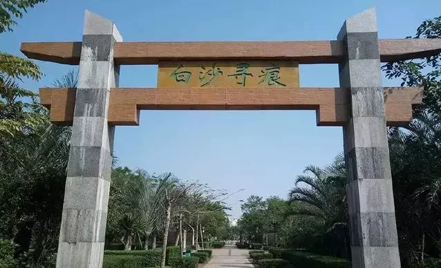 白沙寻痕图片