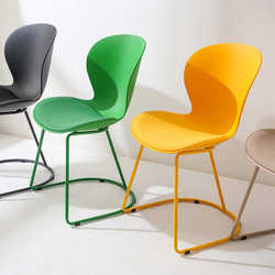 French retro dining chair home high-end cream style negotiation chair cafe restaurant design backrest dining chair