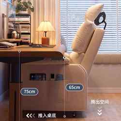 Computer Chair for Long Sitting, Comfortable Home Lazy Sofa Chair, Reclining Bedroom Single Sofa, Internet Cafe Gaming E-Sports Chair