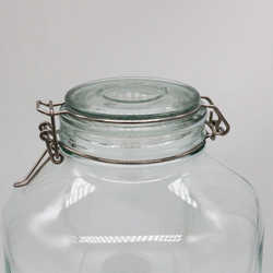 Manufacturer wholesale 5L sealed jar stainless steel buckle pickle pickle wine jar pickle glass bottle 10 catties round storage jar