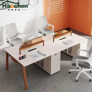 Desk Simple and Modern Employee State Desk Desk and Chair Group 4 -Personal State Employees Staff Desk Office Furniture
