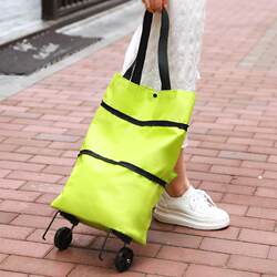 Portable Grocery Shopping Cart, Small Folding Trolley for Home Use, Backpack-Style Shopping Cart, Lightweight Wheeled Cart for Home Use