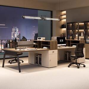 
Staff office desk chair combination simple modern office desk staff seat six-person card financial staff desk furniture