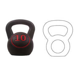 Source manufacturer TTCZ cement kettlebell men's and women's strength fitness training lifting dumbbell kettlebell set