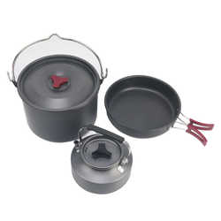 Spot camping cookware set new product camping cooker stove aluminum pot outdoor supplies