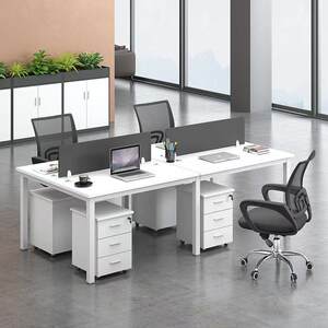 
Staff desk staff simple combination desk and chair modern screen 4-person staff computer desk office furniture