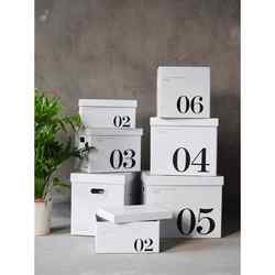 St. Paul White Paper Storage Box Eight-Compartment Cabinet Storage Box with Lid Storage Box Clothing Gift Box