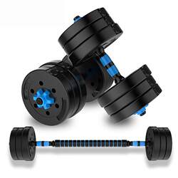 Dumbbell Men's Home Fitness Equipment Adjustable Barbell Home Fitness 15/20/6-in-1 Kettlebell Set