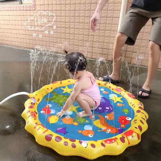 
Swimming pool water artifact fountain yard team building rural children pet swimming pool sprinkler water park