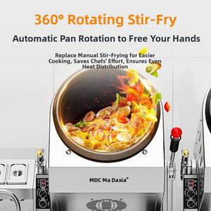
Maichu fully automatic rice frying machine commercial large drum fried rice fried noodles fully automatic cooking intelligent cooking robot