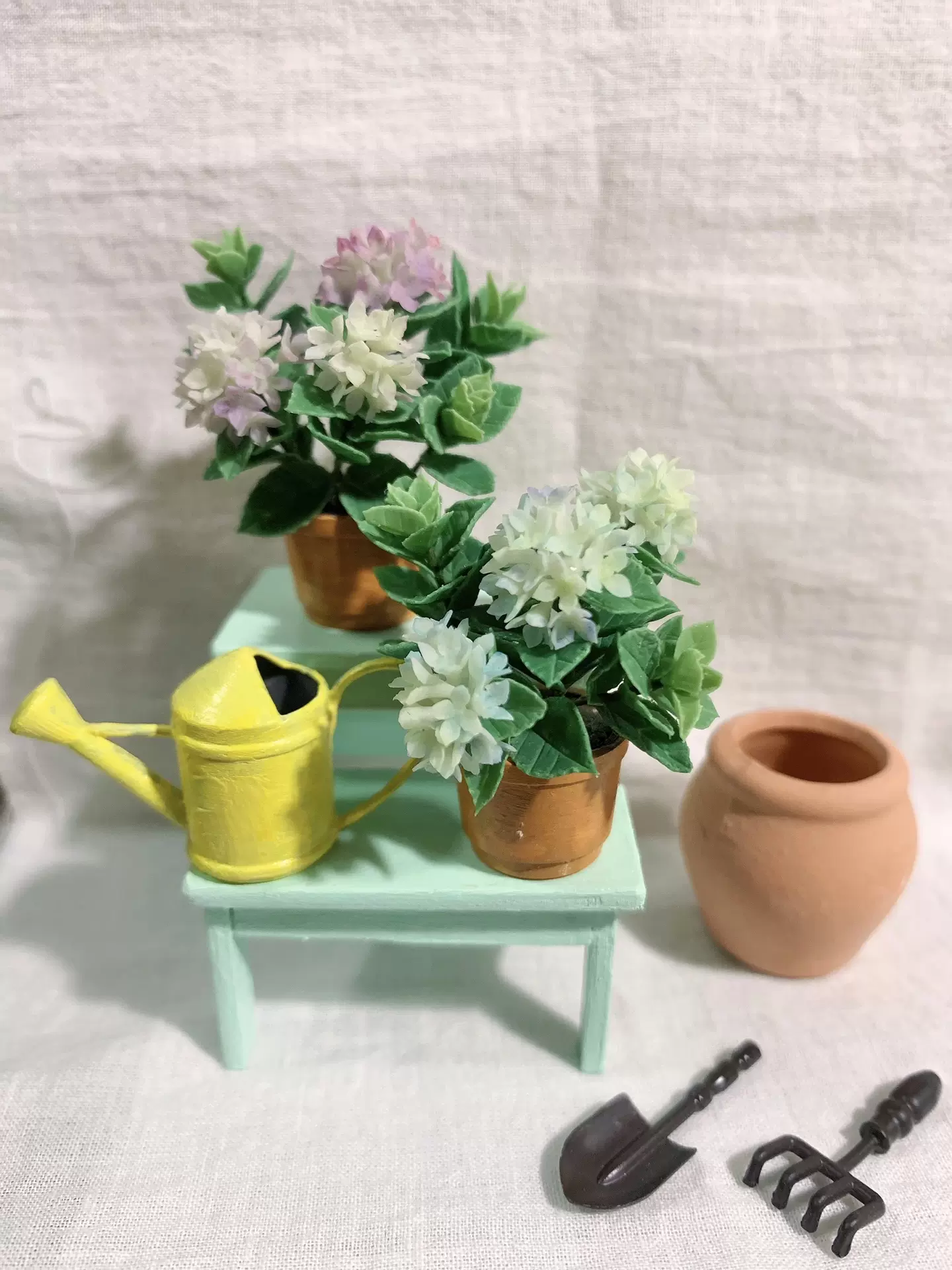 树脂粘土绣球花