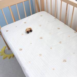 
Cribs, pure cotton, six-layer gauze, newborn baby sheets, spliced ​​beds, beds, baby supplies