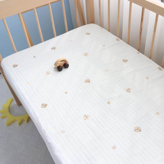 
Cribs, pure cotton, six-layer gauze, newborn baby sheets, spliced ​​beds, beds, baby supplies