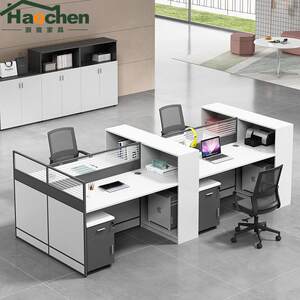 
Office desk staff desk chair combination simple modern screen 4/6 people multi-financial desk office furniture