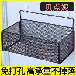 Wall-Mounted Storage Box That Can Be Attached to the Wall, No-Drill Bathroom Shelf, Wall-Mounted Bathroom and Kitchen Organizer, Traceless Toilet Storage