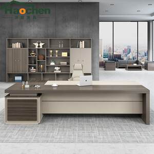 
Simple and modern office furniture boss desk president desk manager supervisor desk plate large desk office desk chair combination
