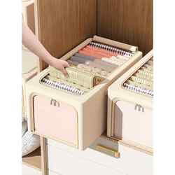 Clothing Storage Box, New Rectangular Visible Organizer for Seasonal Changes, Foldable Storage Solution for Home Wardrobe Clothes