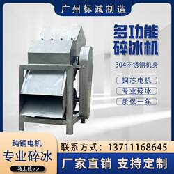 Small Ice Crusher 304 Stainless Steel Vertical Ice Crusher Commercial Fresh Food Preservation Ice Crusher