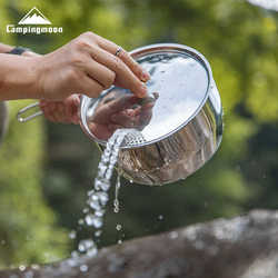 Koman CC-18 thickened composite stainless steel outdoor water boiling portable picnic pot cooker outdoor camping soup pot