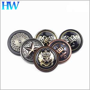 
Coat and windbreaker buttons British style suit jacket buttons round wool golden suit buttons versatile
