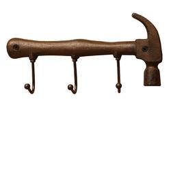 Porch key storage hook retro wall industrial style decoration creative iron wall hanging clothes hanger new product