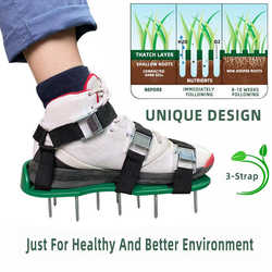 2024 new version of garden ripper shoes, garden tools ripper, gardening lawn spikes
