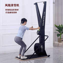 Indoor simulated ski machine, commercial fitness equipment, aerobic wind resistance ski machine, household wind resistance rowing machine for training