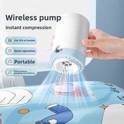 Universal Vacuum Pump Electric Inflator for Quilt Storage Compression Bags, Dual-Use Wireless Air Pump Suction Machine