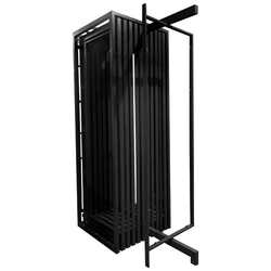 Large plate pull-out rotating rack ceramic display rack tile handmade brick display rack mosaic spc floor pull-out display rack