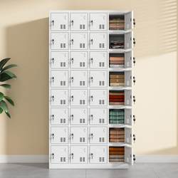 Metal Locker with 32 Compartments, Workshop Shoe Cabinet, Factory Cupboard, 24-Door Staff Storage Cabinet with Lock, Multi-Door Phone Cabinet