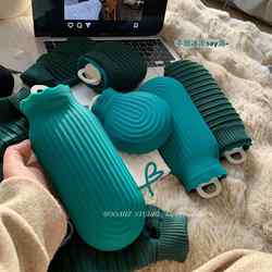 Warm Soup Bag Made of Soft Silicone, Eco-Friendly, Water-Filled Hot Water Bottle, Microwaveable, Hand Warmer, Stomach Warmer, Baby Warmer