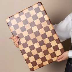 Creative checkerboard cutting board household cutting board mosaic cutting board kitchen food sticky board fruit wooden chopping board