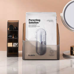 Vertical Multi-Compartment Lipstick Storage Box, Small Cosmetic Lip Gloss Organizer, Household Desktop Large-Capacity Mask Box