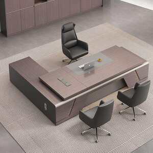 
Simple and modern office desk boss desk president desk chair combination manager luxury atmospheric large desk office furniture