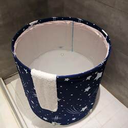 Bath Bucket for Adults, Foldable Full-Body Soaking Tub for Home Use, Large Children's Bath Bucket, Adult Soaking Basin, Bathing Essential