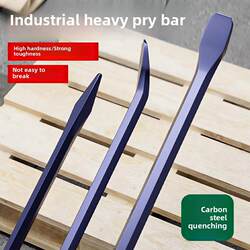 Industrial Heavy-Duty Pry Bar, Special Steel Woodworking Crowbar, Iron Truck Prying Tool, Steel Pickaxe, Multifunctional Pry Bar, Steel Pry Rod