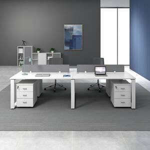 
Staff desk simple modern office furniture computer desk employee desk chair single table combination steel frame table