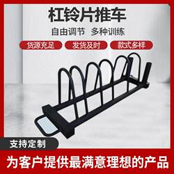 Mobile Barbell Plate Storage Rack, Barbell Plate Cart, Olympic Bar Storage Rack, Personal Training Barbell Plate Storage Rack