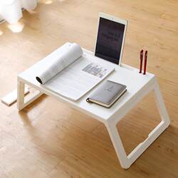 Folding Small Square Table, Thickened Plastic Multifunctional Table, Dormitory Bed Folding Table, Office Study Table