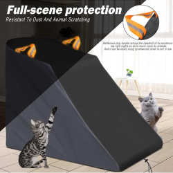 Fitness equipment protective cover outdoor home treadmill cover dustproof sun protection rainproof cover with reflective handle