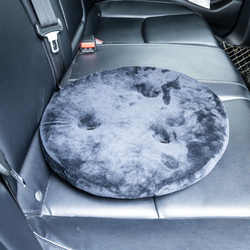 Thickened yoga rotating cushion, auxiliary tool for the elderly, round warm cushion, 360 bearing sponge futon