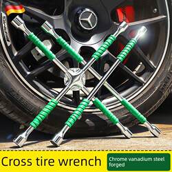 German Precision Tire Removal Tool, Car Tire Wrench, Labor-Saving Cross Wrench Socket for Tire Replacement