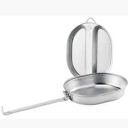 Hot selling stainless steel 304 lunch box Japanese outdoor cookware set portable camping lunch box with handle